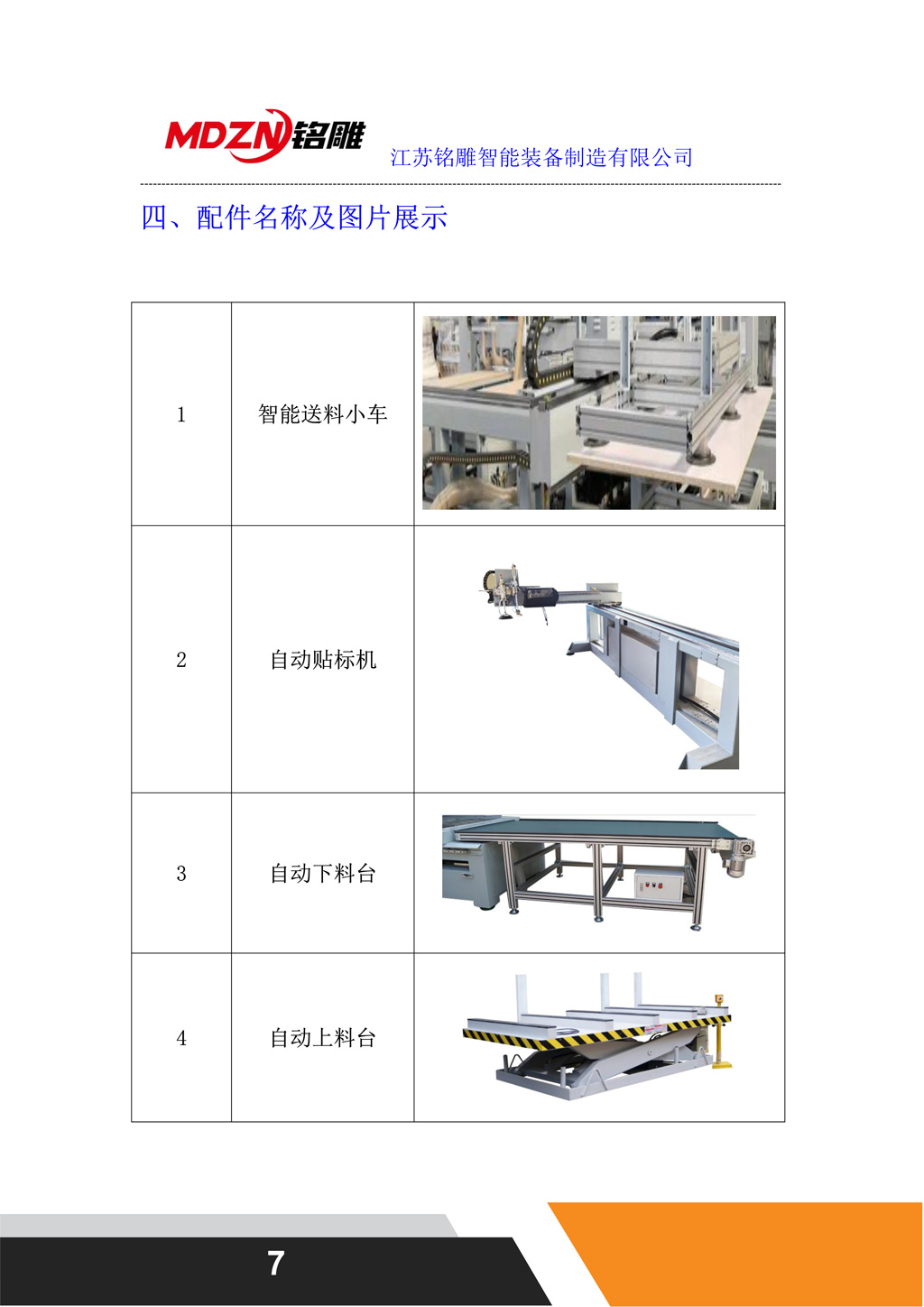 智能送料小車、自動貼標機、自動下料臺、自動上料臺