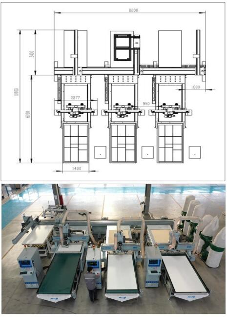 板式家具工廠規劃平面布置圖